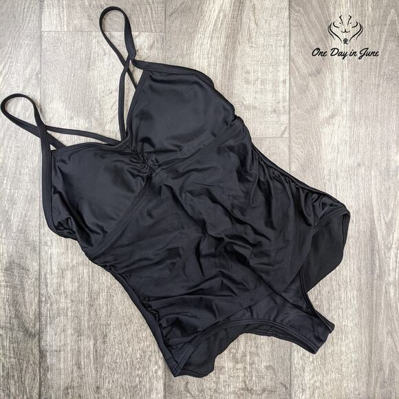 Cocoship Ruched One Piece Size 8 - Picture 1 of 2